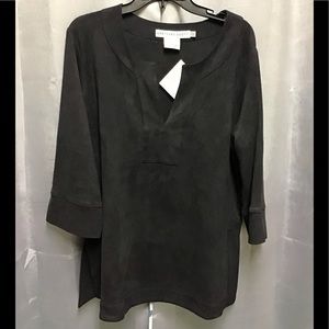 Gretchen Scott Designs Black Tunic Top